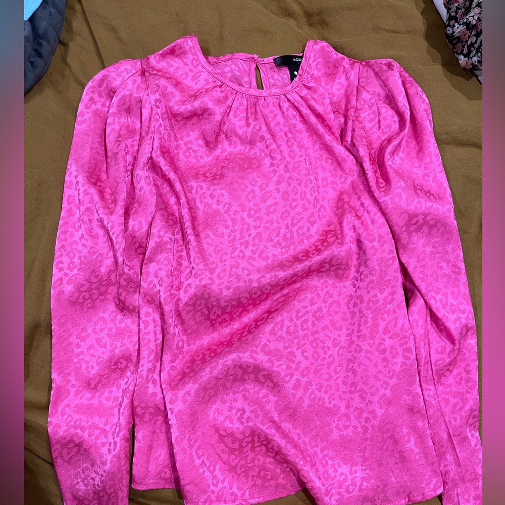 Aqua hot pink top